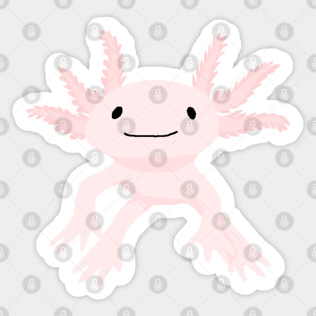 Axolotl Sticker by alxandromeda